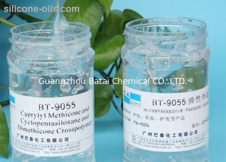 Mélange d'élastomère de silicone/gel fortement transparent avec des graisses Intermiscibility BT-9055