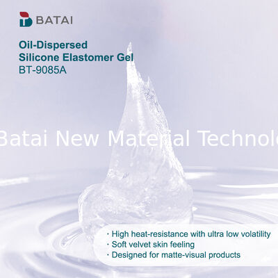 Gel élastomère de silicone sans D5 avec finition mate, formule non volatile et effet floutant doux pour le rouge à lèvres