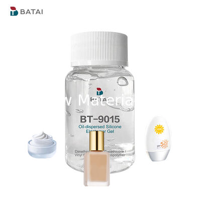 Gel élastomère de silicone non volatil avec une finition lumineuse et une touche douce soyeuse pour une fondation anti-inconfort